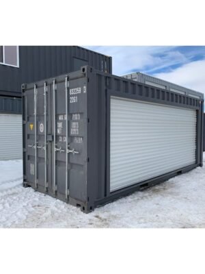 Conteneur de stockage 20 pieds avec grande porte roulante