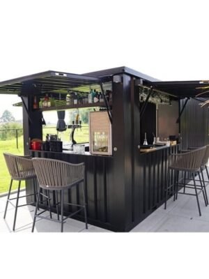 Conteneur bar extérieur amovible 8 x 2 mètres 26ft