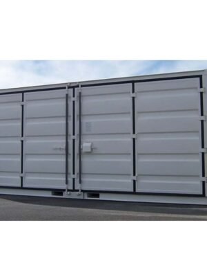 Container de stockage 20 pieds Open Side – Blanc
