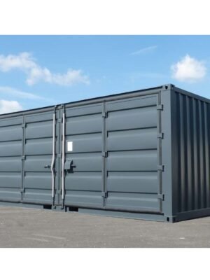 Container de stockage 20 pieds Open Side – Noir