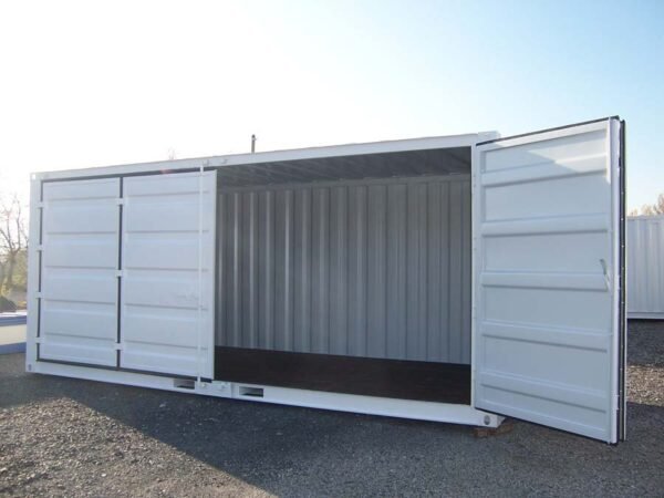 conteneur-stockage-ouverture-totale.jpg Container de stockage 20 pieds Open Side – Blanc